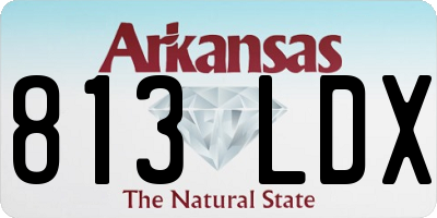 AR license plate 813LDX
