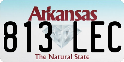 AR license plate 813LEC