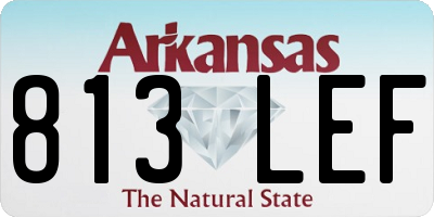 AR license plate 813LEF