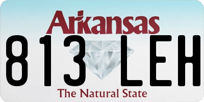 AR license plate 813LEH