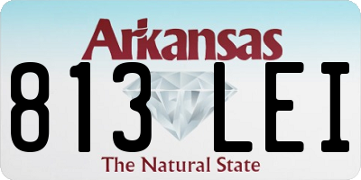 AR license plate 813LEI