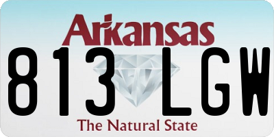 AR license plate 813LGW