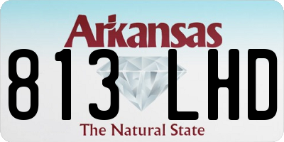 AR license plate 813LHD