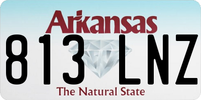 AR license plate 813LNZ