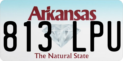 AR license plate 813LPU