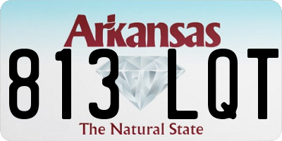 AR license plate 813LQT