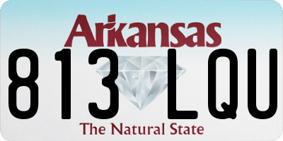 AR license plate 813LQU