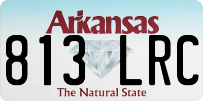 AR license plate 813LRC
