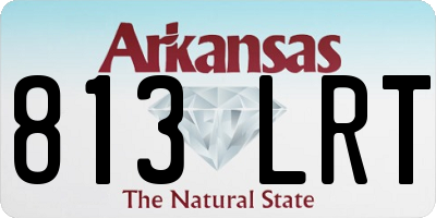 AR license plate 813LRT