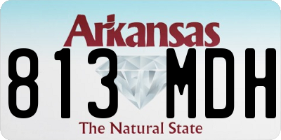 AR license plate 813MDH