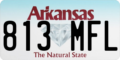 AR license plate 813MFL