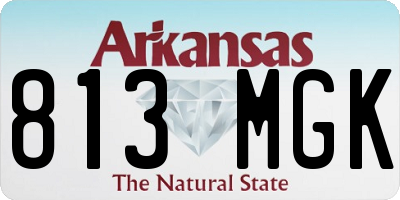 AR license plate 813MGK