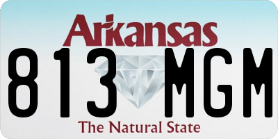 AR license plate 813MGM