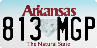AR license plate 813MGP