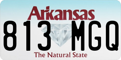 AR license plate 813MGQ