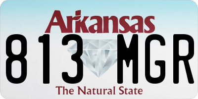 AR license plate 813MGR