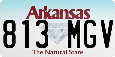 AR license plate 813MGV