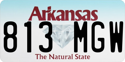 AR license plate 813MGW