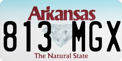 AR license plate 813MGX