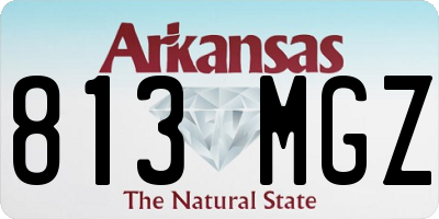 AR license plate 813MGZ