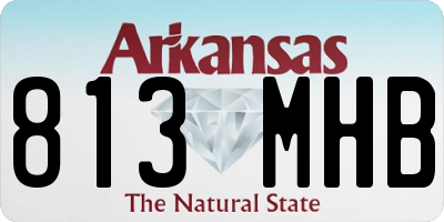 AR license plate 813MHB