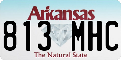 AR license plate 813MHC