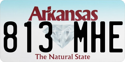 AR license plate 813MHE