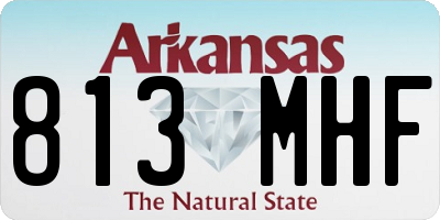 AR license plate 813MHF