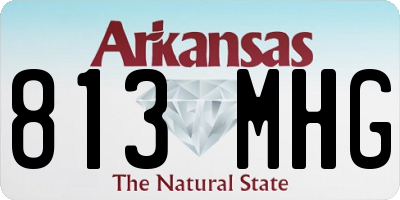 AR license plate 813MHG