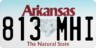 AR license plate 813MHI
