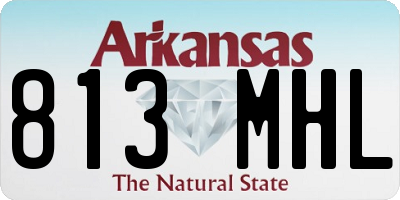 AR license plate 813MHL
