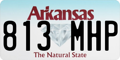 AR license plate 813MHP