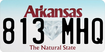 AR license plate 813MHQ