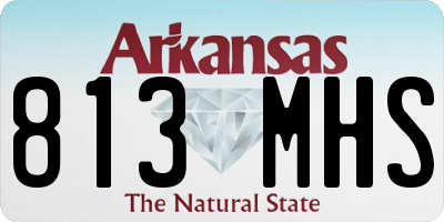 AR license plate 813MHS
