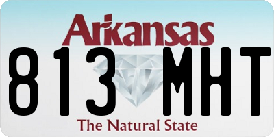 AR license plate 813MHT