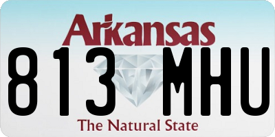 AR license plate 813MHU