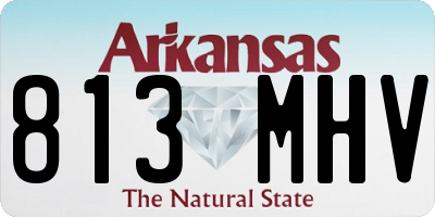 AR license plate 813MHV