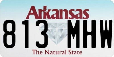 AR license plate 813MHW