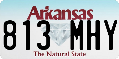 AR license plate 813MHY
