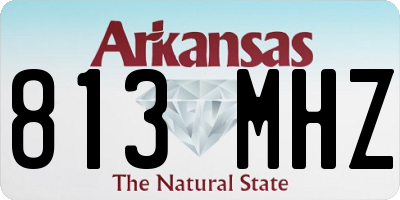 AR license plate 813MHZ