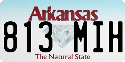 AR license plate 813MIH