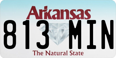AR license plate 813MIN