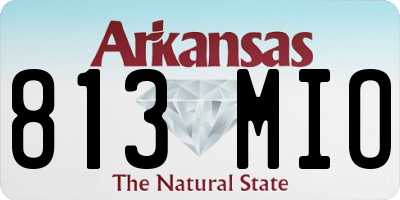 AR license plate 813MIO