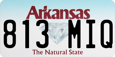AR license plate 813MIQ