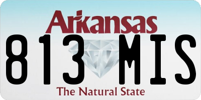 AR license plate 813MIS