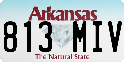 AR license plate 813MIV