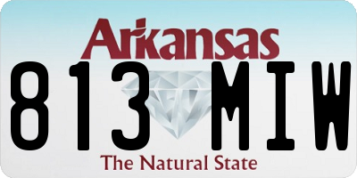 AR license plate 813MIW