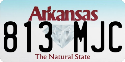 AR license plate 813MJC