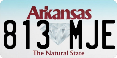 AR license plate 813MJE