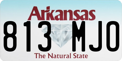 AR license plate 813MJO